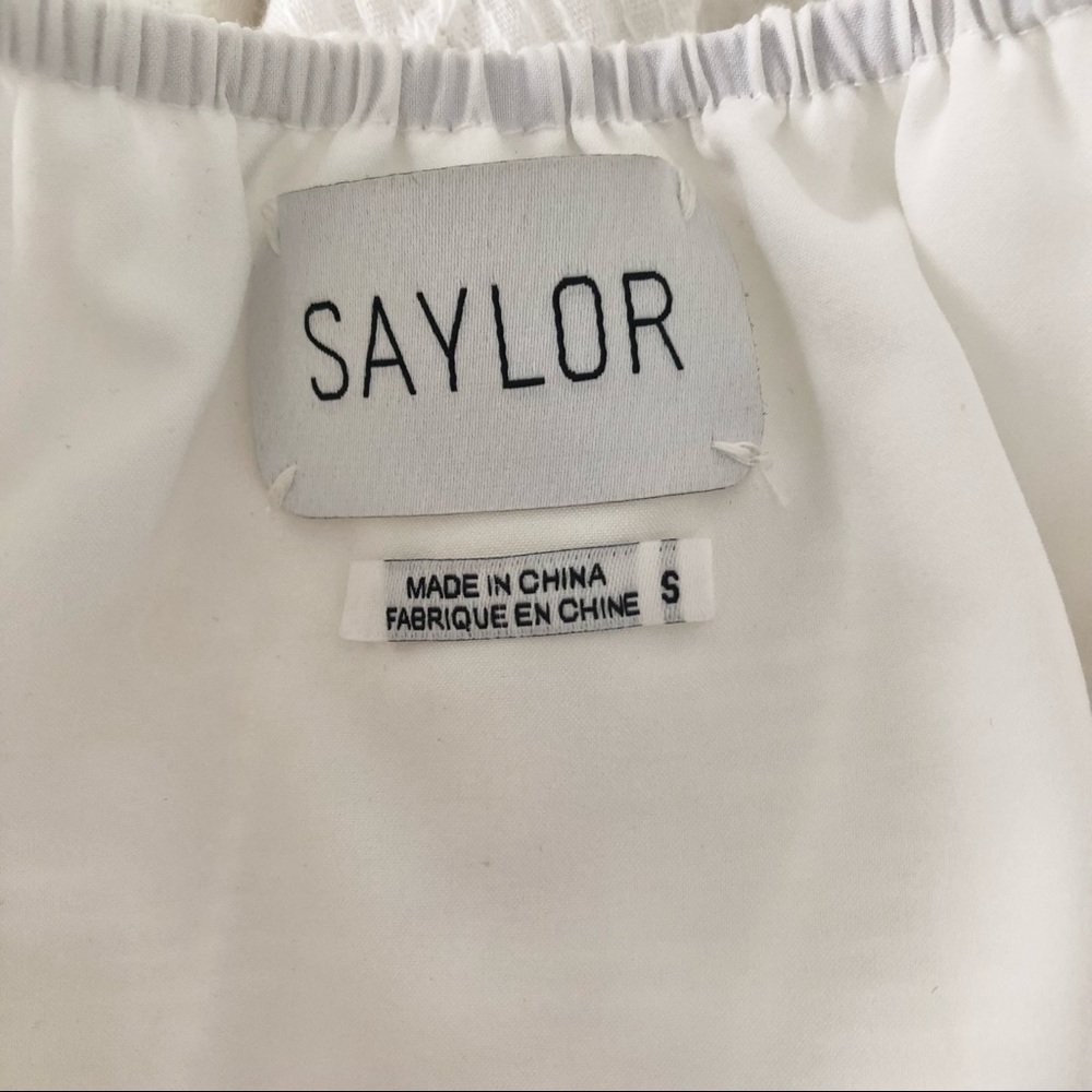 NWOT Revolve Saylor Talya White Cotton Romper - Picture 7 of 8